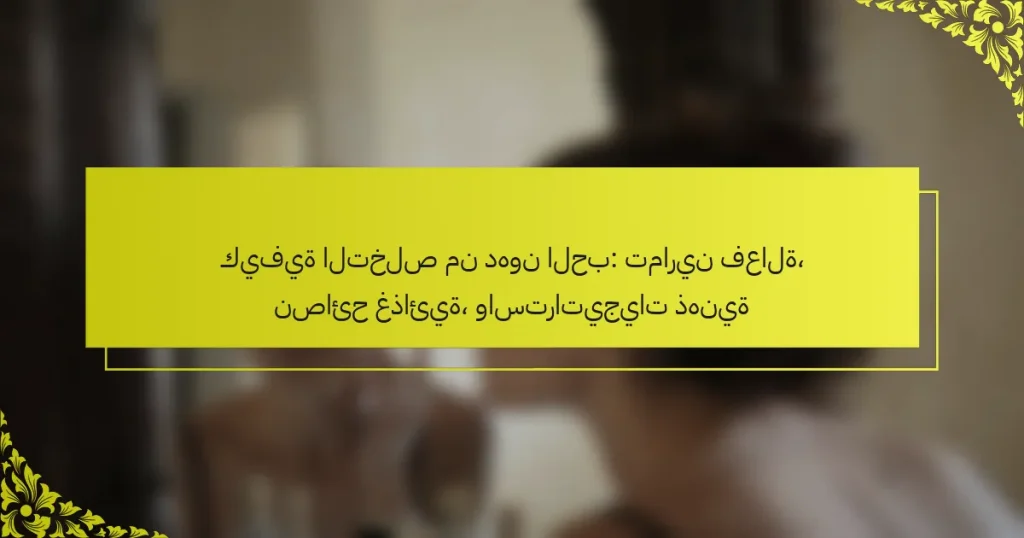 كيفية التخلص من دهون الحب: تمارين فعالة، نصائح غذائية، واستراتيجيات ذهنية